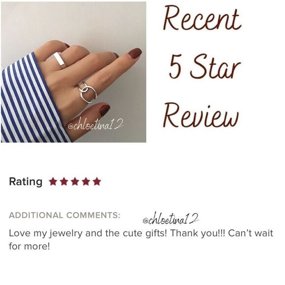 New 925 Sterling Silver Twist / Bar Ring - Picture 8 of 8